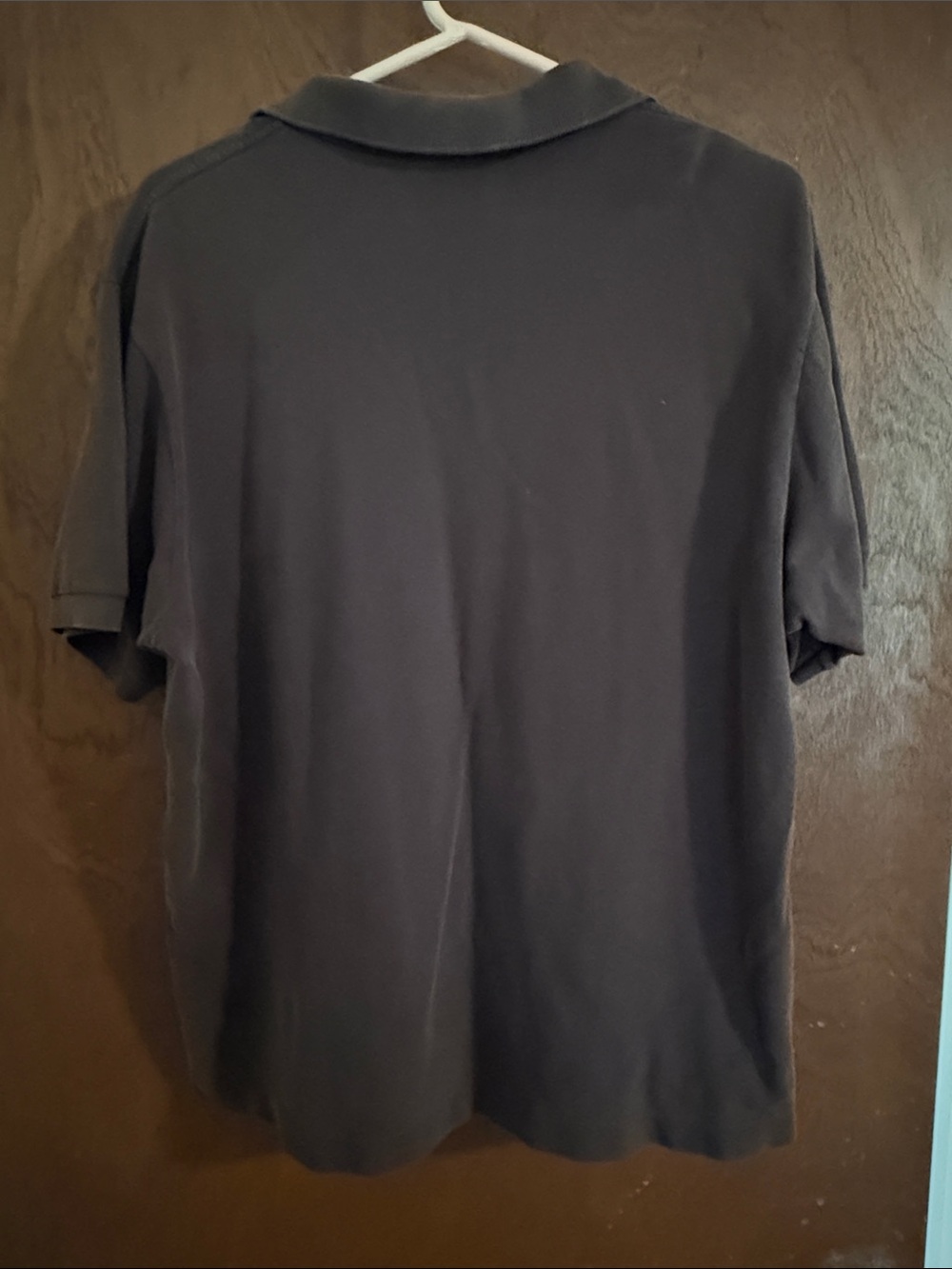 Lacoste Men's Dark Brown Polo with Green Crocodile Logo - Picture 4 of 5